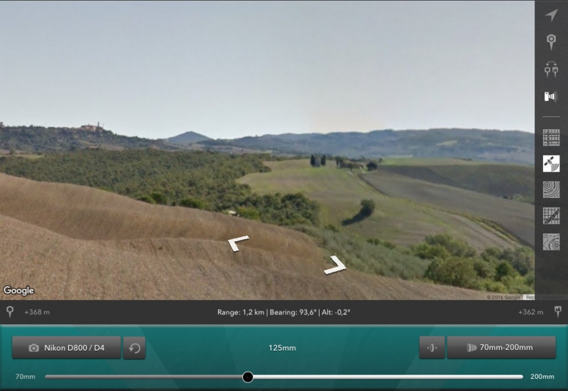 Photo-Transit - Cappella delle Madonna di Vitaleta and Pienza (Street View)